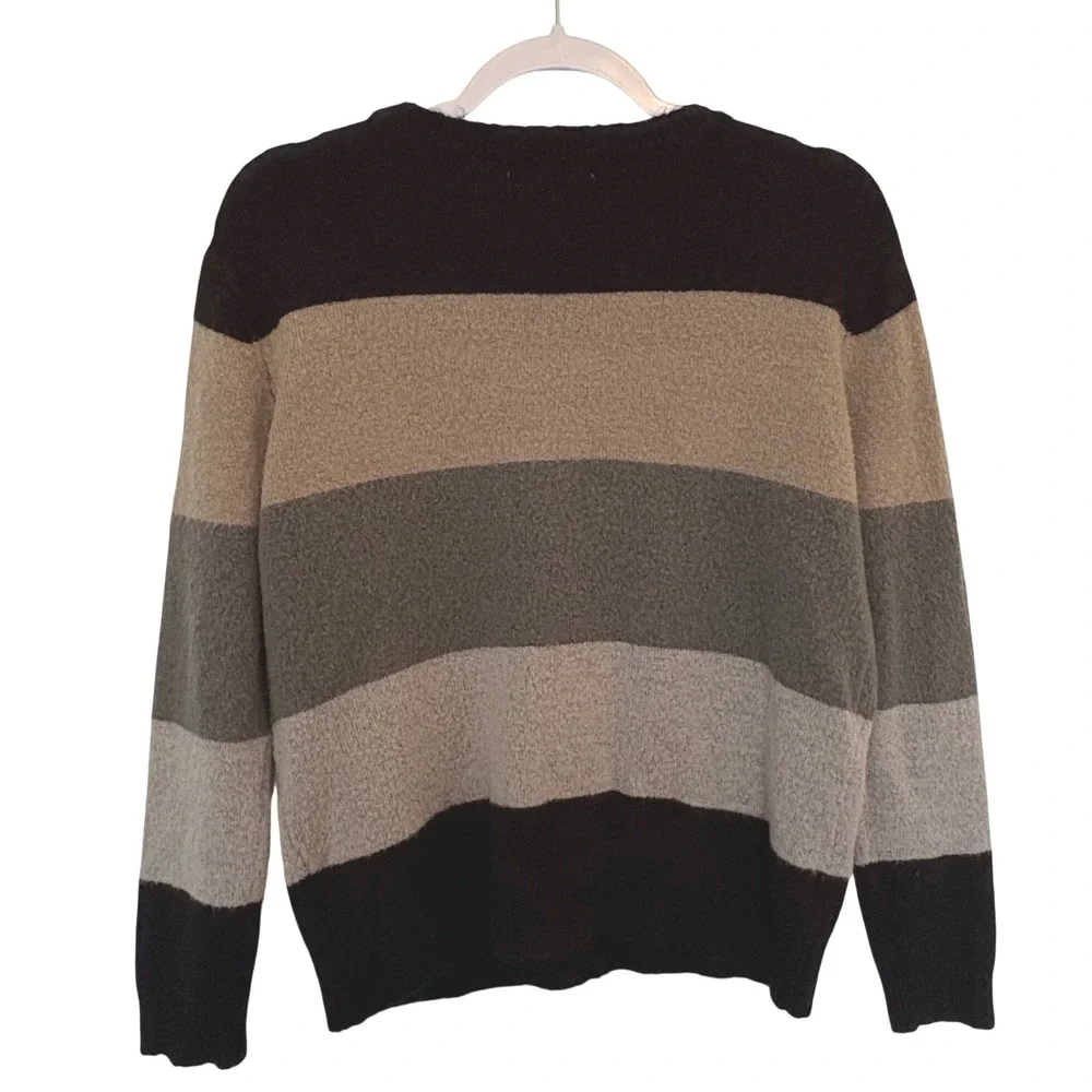 Philosophy Republic Clothing Striped Knit Sweater S Gorpcore Neutral Colorblock‎